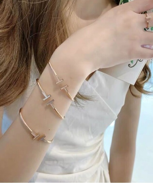 Coo+i（クーイ）の「デザインバングル（バングル/リストバンド・レディース・シルバー/ゴールド/ピンクゴールド・FREE）」の8枚目の写真