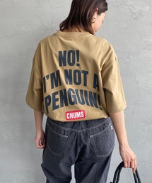[CHUMS/チャムス] IM NOT A PENGUIN オーバーサイズバックプリントTシャツ