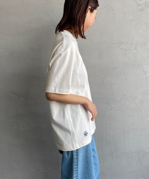 CHUMS（チャムス）の「[CHUMS/チャムス] IM NOT A PENGUIN オーバーサイズバックプリントTシャツ（Tシャツ/カットソー・レディース・サックスブルー/ベージュ/ホワイト/ブラック・MEDIUM/XL/L/M）」の13枚目の写真