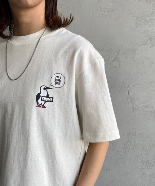 CHUMS（チャムス）の「[CHUMS/チャムス] IM NOT A PENGUIN オーバーサイズバックプリントTシャツ（Tシャツ/カットソー・レディース・サックスブルー/ベージュ/ホワイト/ブラック・MEDIUM/XL/L/M）」の15枚目の写真