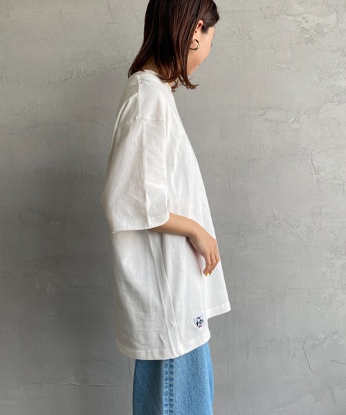 CHUMS（チャムス）の「[CHUMS/チャムス] IM NOT A PENGUIN オーバーサイズバックプリントTシャツ（Tシャツ/カットソー・レディース・サックスブルー/ベージュ/ホワイト/ブラック・MEDIUM/XL/L/M）」の21枚目の写真