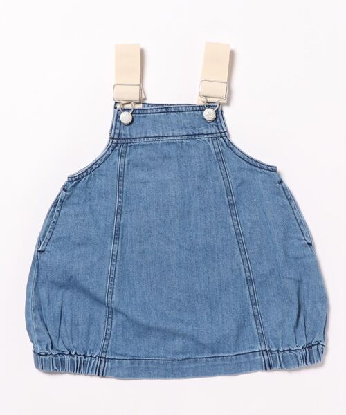Ocean&Ground(オーシャン&グラウンド)の「カラーストラップジャンパースカート(90~140cm)(スカート・キッズ・オフホワイト/ネイビー/ベージュ・100/110/120/130/140/90)」の3枚目の写真