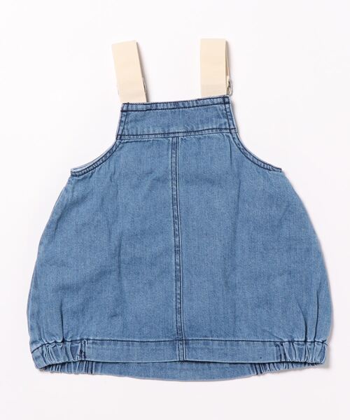 Ocean&Ground(オーシャン&グラウンド)の「カラーストラップジャンパースカート(90~140cm)(スカート・キッズ・オフホワイト/ネイビー/ベージュ・100/110/120/130/140/90)」の4枚目の写真