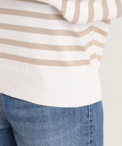 DRESKIP（ドレスキップ）の「◆【洗える】ぽわん袖のボタンデザインが大人かわいい！ボーダーニット（ニット/セーター・レディース・ベージュ系その他/ブラック系/オレンジ系その他2・02/03）」の11枚目の写真