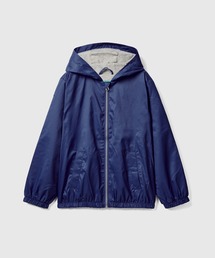 BENETTON (UNITED COLORS OF BENETTON)（ベネトンユナイテッドカラーズオブベネトン）の「キッズロゴプリントジップアップスウェットパーカーB（パーカー・キッズ）」