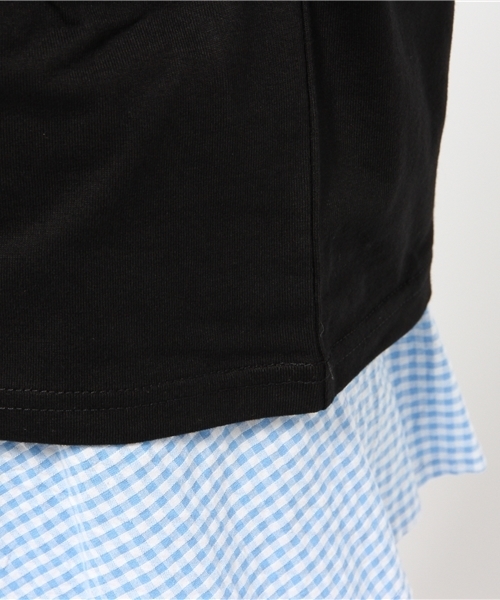 mystic（ミスティック）の「肩リボン半袖プルオーバー（Tシャツ/カットソー・レディース・グレー/ネイビー/ブラック/オフホワイト・ﾌﾘ-）」の7枚目の写真