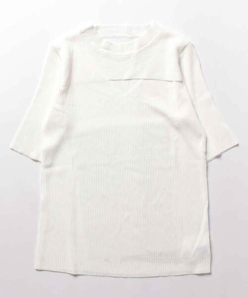 SPIGA（スピーガ）の「胸開きﾘﾌﾞﾄｯﾌﾟｽ（その他トップス・レディース・ピンク/ブラック/グリーン/ベージュ/ホワイト・FREE）」の6枚目の写真