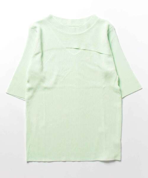 SPIGA（スピーガ）の「胸開きﾘﾌﾞﾄｯﾌﾟｽ（その他トップス・レディース・ピンク/ブラック/グリーン/ベージュ/ホワイト・FREE）」の9枚目の写真