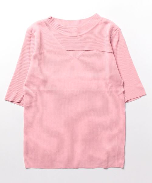 SPIGA（スピーガ）の「胸開きﾘﾌﾞﾄｯﾌﾟｽ（その他トップス・レディース・ピンク/ブラック/グリーン/ベージュ/ホワイト・FREE）」の10枚目の写真