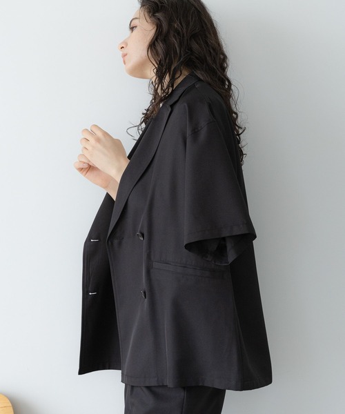 LAKOLE（ラコレ）の「カジュアルハーフスリーブジャケット