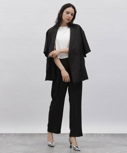 LAKOLE（ラコレ）の「カジュアルハーフスリーブジャケット