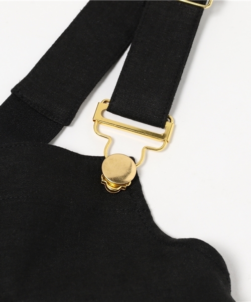 mystic（ミスティック）の「【Omekashi】ワイドサロペット（サロペット/オーバーオール・レディース・オフホワイト/ネイビー/ブラック・ﾌﾘ-）」の10枚目の写真