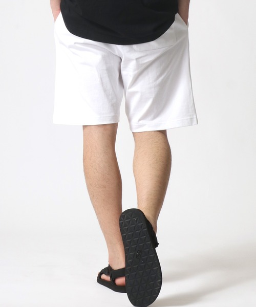 Champion（チャンピオン）の「Champion/チャンピオン コットンUSA ヘビーウェイト カットソー ロゴ ワンポイント刺繍 ショートパンツ/ハーフパンツ/無地ショーツ/レディース メンズ（スウェットパンツ・メンズ・ネイビー/チャコール/ホワイト/ブラック/グレー・M/XL/L）」の15枚目の写真