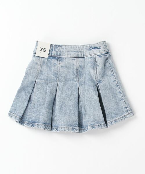 GAP(ギャップ)の「ウォッシュウェル プリーツデニムスカート (キッズ)(デニムスカート・キッズ・ライトインディゴブルー・XS/S/M/L/XL/XXL)」の2枚目の写真