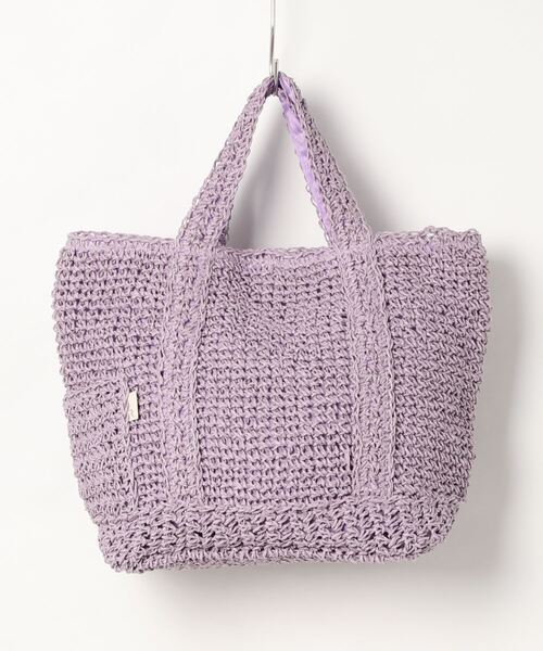 ROOTOTE（ルートート）の「ルートート/手編み EU.デリ.パニエ-A（かごバッグ・レディース・ミント/クリーム/ラベンダー/ピンク/スミクロ/ブルー・FREE）」の5枚目の写真