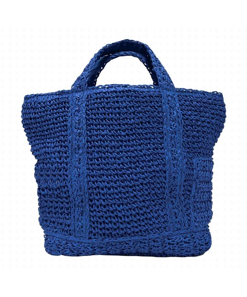 ROOTOTE（ルートート）の「ルートート/手編み EU.デリ.パニエ-A（かごバッグ・レディース・ミント/クリーム/ラベンダー/ピンク/スミクロ/ブルー・FREE）」の4枚目の写真