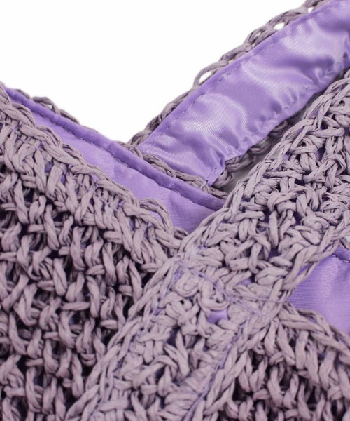 ROOTOTE（ルートート）の「ルートート/手編み EU.デリ.パニエ-A（かごバッグ・レディース・ミント/クリーム/ラベンダー/ピンク/スミクロ/ブルー・FREE）」の16枚目の写真