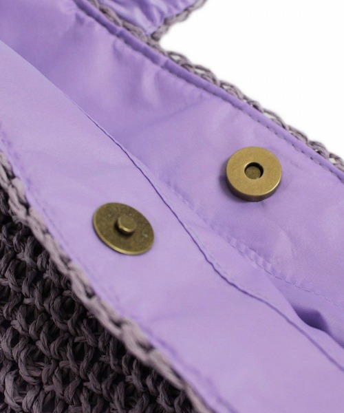 ROOTOTE（ルートート）の「ルートート/手編み EU.デリ.パニエ-A（かごバッグ・レディース・ミント/クリーム/ラベンダー/ピンク/スミクロ/ブルー・FREE）」の7枚目の写真