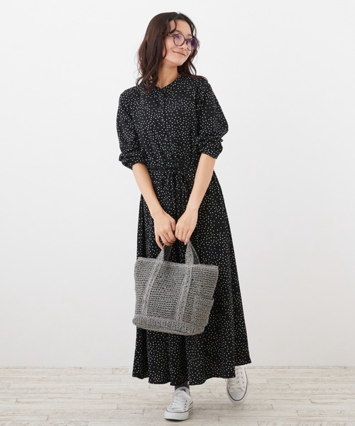 ROOTOTE（ルートート）の「ルートート/手編み EU.デリ.パニエ-A（かごバッグ・レディース・ミント/クリーム/ラベンダー/ピンク/スミクロ/ブルー・FREE）」の20枚目の写真