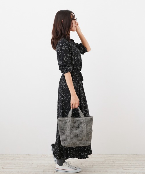 ROOTOTE（ルートート）の「ルートート/手編み EU.デリ.パニエ-A（かごバッグ・レディース・ミント/クリーム/ラベンダー/ピンク/スミクロ/ブルー・FREE）」の21枚目の写真