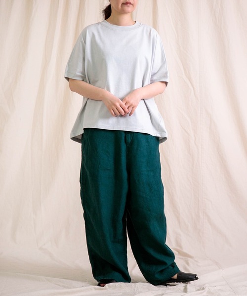 Brocante（ブロカント）の「[Brocante / ブロカント] ヴィンテージ天竺　ココンTシャツ（Tシャツ/カットソー・レディース・ホワイト/アイボリー/ライトグレー/ブラック/ピンクベージュ・2）」の16枚目の写真