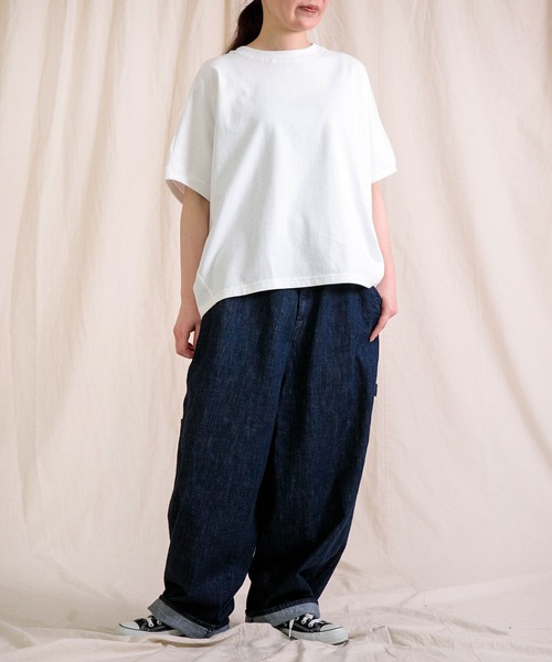 Brocante（ブロカント）の「[Brocante / ブロカント] ヴィンテージ天竺　ココンTシャツ（Tシャツ/カットソー・レディース・ホワイト/アイボリー/ライトグレー/ブラック/ピンクベージュ・2）」の19枚目の写真