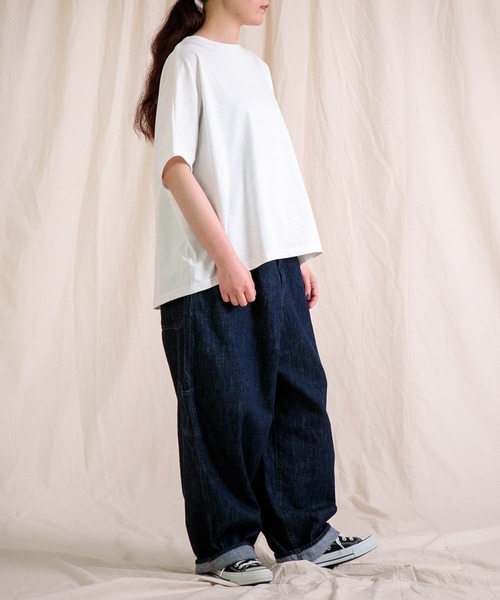 Brocante（ブロカント）の「[Brocante / ブロカント] ヴィンテージ天竺　ココンTシャツ（Tシャツ/カットソー・レディース・ホワイト/アイボリー/ライトグレー/ブラック/ピンクベージュ・2）」の20枚目の写真