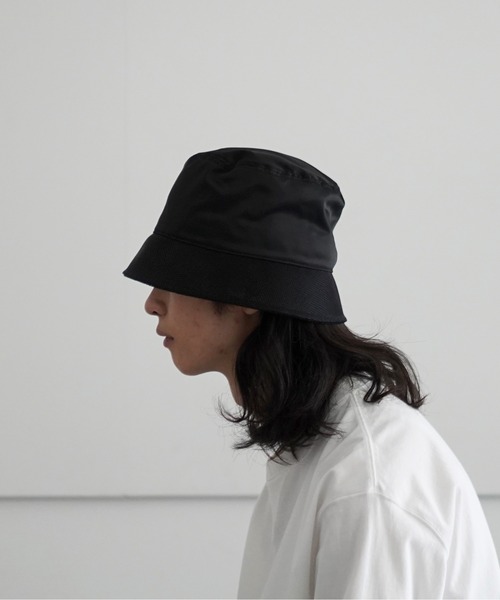 WhoWhat（フーワット）の「【EXCLUSIVE】who what MESH BRIM BUCKET HAT（ハット・メンズ・ブラック/ホワイト・F）」の6枚目の写真
