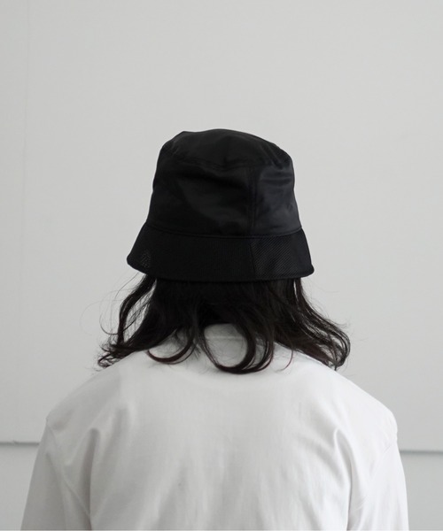 WhoWhat（フーワット）の「【EXCLUSIVE】who what MESH BRIM BUCKET HAT（ハット・メンズ・ブラック/ホワイト・F）」の7枚目の写真