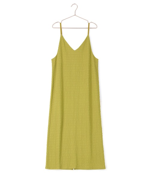 ROPE' PICNIC（ロペピクニック）の「リンクコーデ/シャーリングカットジャガードキャミワンピース（ワンピース・レディース・ブラック/ブルー/ライトグリーン・38）」の16枚目の写真