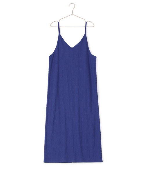 ROPE' PICNIC（ロペピクニック）の「リンクコーデ/シャーリングカットジャガードキャミワンピース（ワンピース・レディース・ブラック/ブルー/ライトグリーン・38）」の6枚目の写真