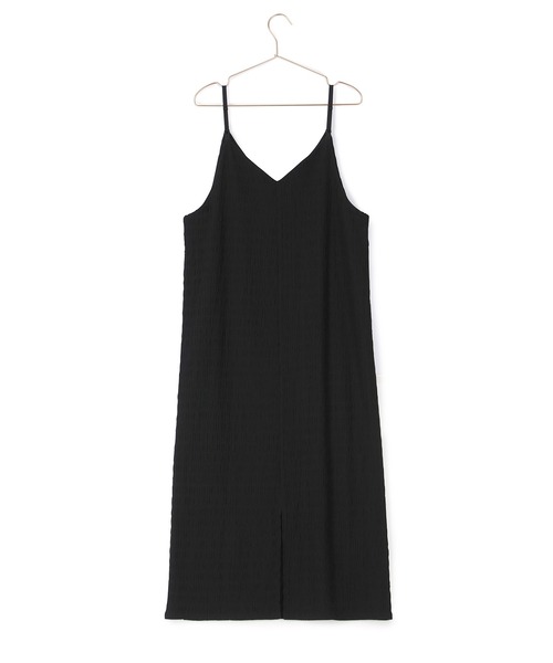 ROPE' PICNIC（ロペピクニック）の「リンクコーデ/シャーリングカットジャガードキャミワンピース（ワンピース・レディース・ブラック/ブルー/ライトグリーン・38）」の8枚目の写真