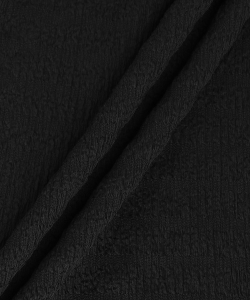 ROPE' PICNIC（ロペピクニック）の「リンクコーデ/シャーリングカットジャガードキャミワンピース（ワンピース・レディース・ブラック/ブルー/ライトグリーン・38）」の11枚目の写真