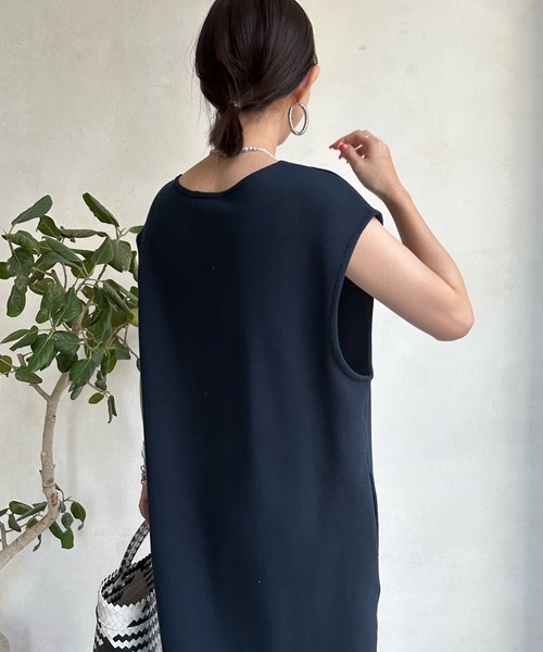 セール】深Vスウェットワンピース（ワンピース）｜DouDou（ドゥドゥ  