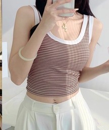 カップ付きタンクトップ