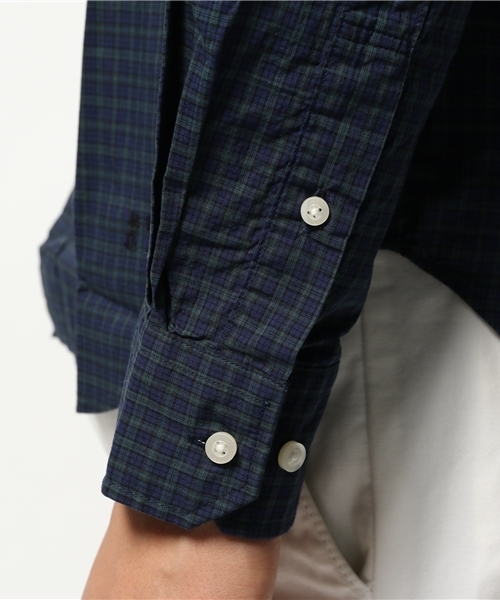 McGREGOR Budge Dragon（マックレガーバッジドラゴン）の「ミニチェック長袖シャツ（シャツ/ブラウス・メンズ・レッド/ネイビー・L/M）」の7枚目の写真