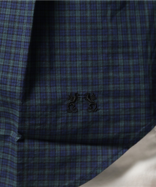 McGREGOR Budge Dragon（マックレガーバッジドラゴン）の「ミニチェック長袖シャツ（シャツ/ブラウス・メンズ・レッド/ネイビー・L/M）」の9枚目の写真