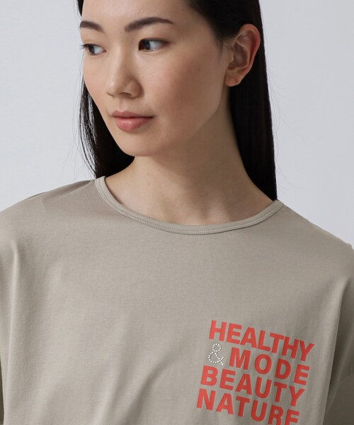 GALLEST(ギャレスト)の「ワンポイントロゴTシャツ(Tシャツ/カットソー・レディース・ホワイト/ブラック/サンドベージュ・13/38)」の8枚目の写真