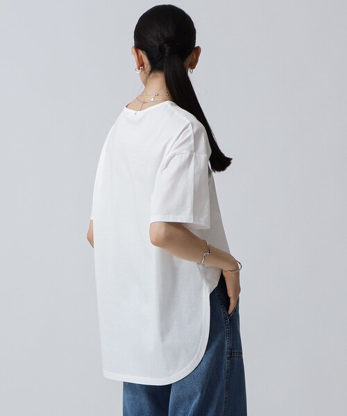 GALLEST(ギャレスト)の「ワンポイントロゴTシャツ(Tシャツ/カットソー・レディース・ホワイト/ブラック/サンドベージュ・13/38)」の14枚目の写真