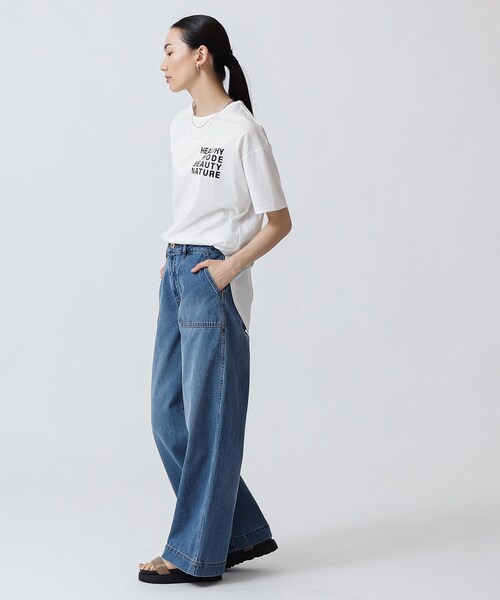 GALLEST(ギャレスト)の「ワンポイントロゴTシャツ(Tシャツ/カットソー・レディース・ホワイト/ブラック/サンドベージュ・13/38)」の20枚目の写真
