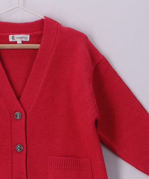 ROPE' PICNIC（ロペピクニック）の「【KIDS】ユニセックスVネックカーディガン（カーディガン/ボレロ・キッズ・レッド/ブルー系その他6・110/120/130/140/150）」の13枚目の写真