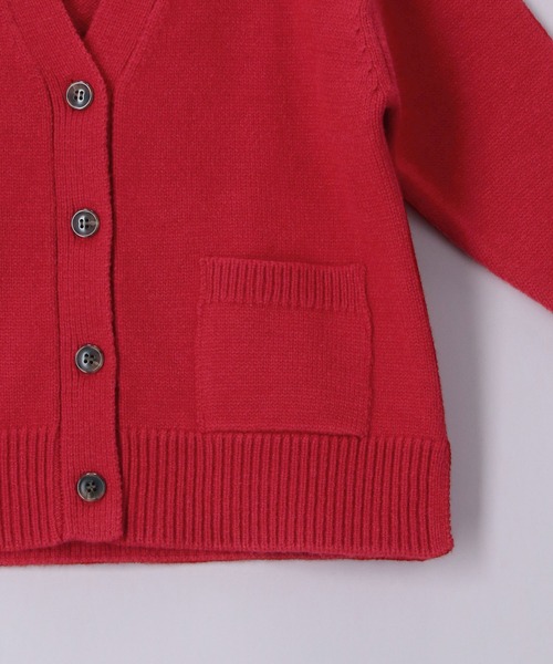 ROPE' PICNIC（ロペピクニック）の「【KIDS】ユニセックスVネックカーディガン（カーディガン/ボレロ・キッズ・レッド/ブルー系その他6・110/120/130/140/150）」の3枚目の写真
