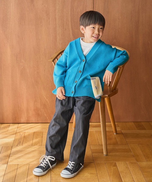 ROPE' PICNIC（ロペピクニック）の「【KIDS】ユニセックスVネックカーディガン（カーディガン/ボレロ・キッズ・レッド/ブルー系その他6・110/120/130/140/150）」の10枚目の写真