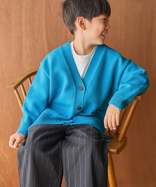 ROPE' PICNIC（ロペピクニック）の「【KIDS】ユニセックスVネックカーディガン（カーディガン/ボレロ・キッズ・レッド/ブルー系その他6・110/120/130/140/150）」の18枚目の写真