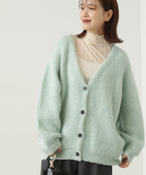 N.（N. Natural Beauty Basic）（エヌエヌナチュラルビューティーベーシック）の「◆シアーウェーブカットソー（Tシャツ/カットソー・レディース・ブラック/オフホワイト/ライトグリーン・MEDIUM）」の2枚目の写真