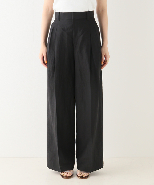 plage(プラージュ)の「VIS/LINEN TUCK WIDE パンツ(スラックス・レディース・ブラック/チャコールグレー・34/36/38)」の18枚目の写真