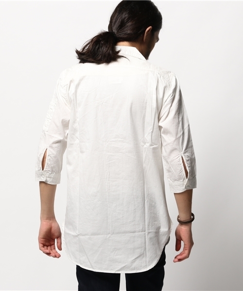 WEGO（ウィゴー）の「WEGO/ロングミリタリー7分袖シャツ（シャツ/ブラウス・メンズ・カーキ/ホワイト・LARGE/MEDIUM）」の5枚目の写真