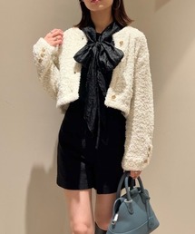 SNIDEL | ラメツイードカーディガン(ニット/セーター)