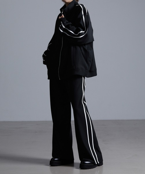 ドレープモード ワイドトラックパンツ【セットアップ対応】（スラックス）｜Loose/ルース（ルース）