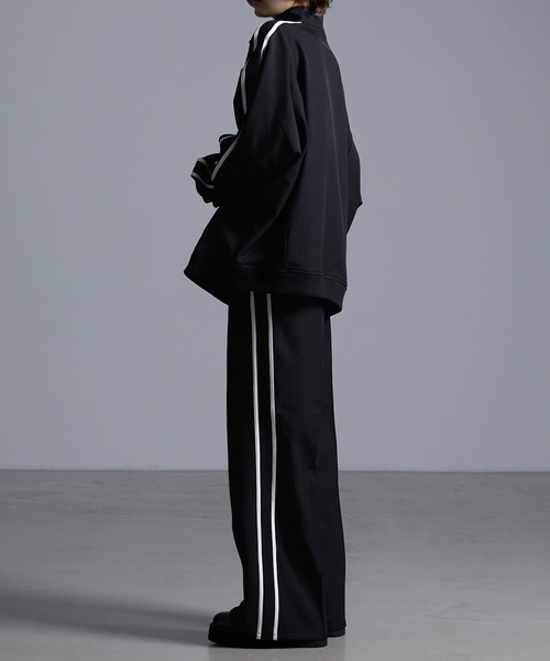 ドレープモード ワイドトラックパンツ【セットアップ対応】（スラックス）｜Loose/ルース（ルース）